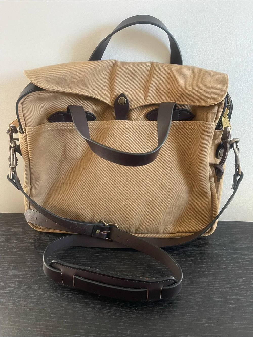 Filson Rugged Twill Original Briefcase in Tan